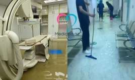 İki xəstəxananı su basdı –  MRT və əməliyyat otaqları sıradan çıxdı - VİDEO
