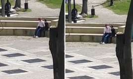 Şəhərin mərkəzində qeyri-etik  görüntülər