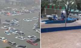 Şəhər su altında qaldı -  Həyəcan siqnalı - FOTO