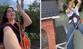 Həmin “zipline”da keçən ayda da ciddi problem olubmuş – VİDEO