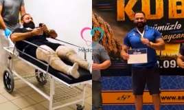 Ayağı sınan idmançı bir il sonra çempion oldu  – Reablitasiya möcüzəsi - VİDEO