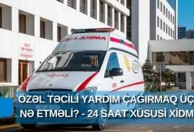 Ağır xəstələr üçün özəl təcili tibbi yardım  - 24 saat xidmətinizdə - VİDEO