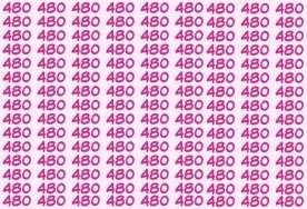Gözləriniz nə qədər itidir? -   13 saniyə ərzində "480-lər" arasında "488" tapın