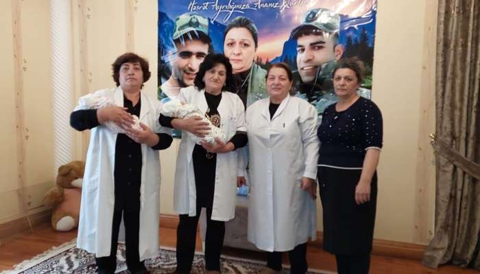 Daha bir şəhid anası əkiz uşaq dünyaya gətirdi 