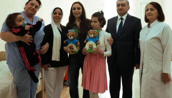 Leyla Əliyeva Uşaq Nevroloji Sanatoriyasında 
