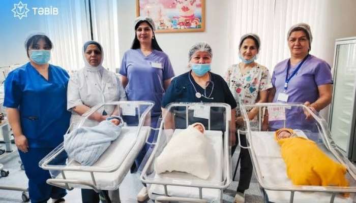 Lənkəranda  ana üçən dünyaya gətirdi 