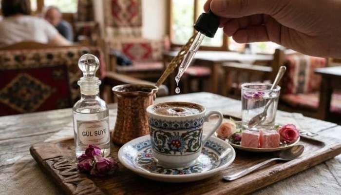 Türk qəhvəsinə bir neçə damcı gül suyu əlavə edin -  Təsiri təəccüblüdür