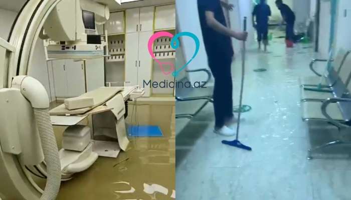 İki xəstəxananı su basdı –  MRT və əməliyyat otaqları sıradan çıxdı - VİDEO
