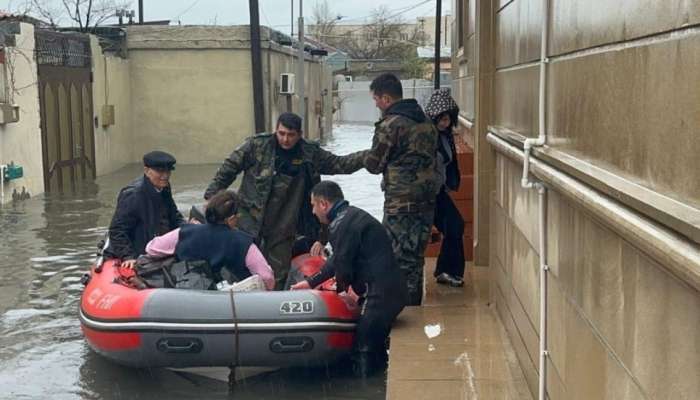 Su basmış ərazilərdən 166 nəfər təxliyə olundu -  VİDEO