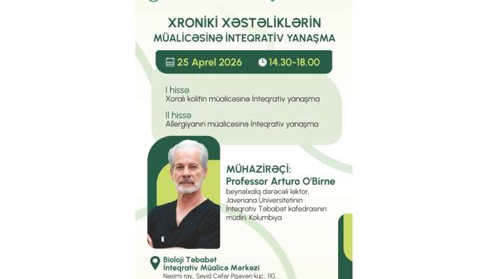 Bakıda həkimlər üçün mühüm beynəlxalq seminar:  Xoralı kolit və allergiyanın müasir müalicə yolları təqdim olunacaq