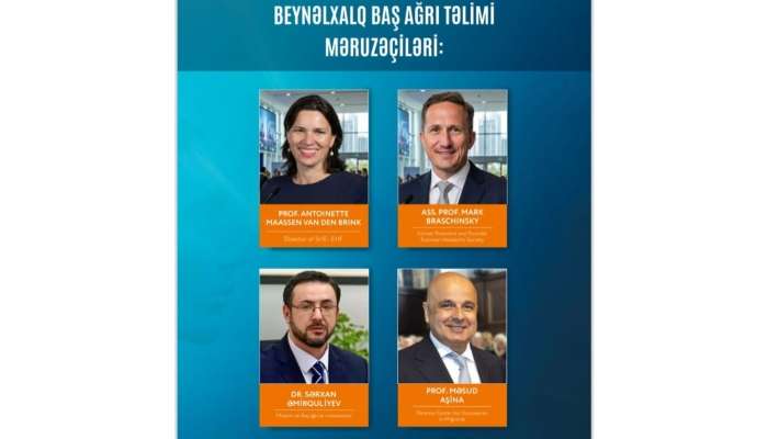 Baş ağrılarına həsr olunmuş iki günlük beynəlxalq təlim -  FOTO