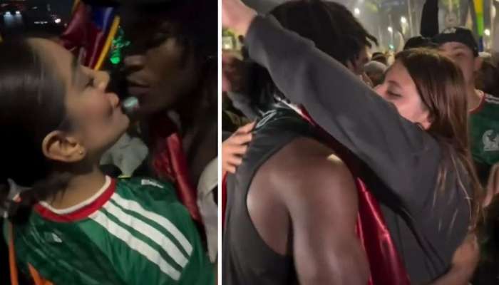 Dünya Kubokuna öpüşməyə getdi -  Gördüyü hər qadını öpür