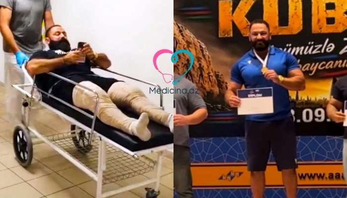 Ayağı sınan idmançı bir il sonra çempion oldu  – Reablitasiya möcüzəsi - VİDEO