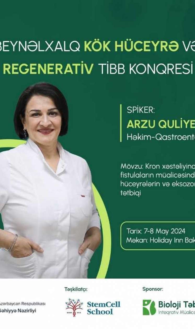 BTİMM-nin sponsorluğu ilə  Beynəlxalq Kök hüceyrə və Regenerativ Tibb konqresi