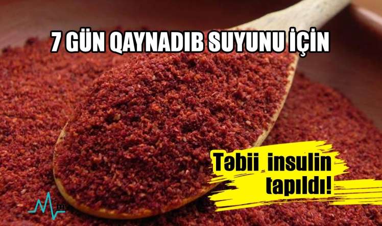  Qaynadıb suyunu 7 gün için... Təbii insulin tapıldı!