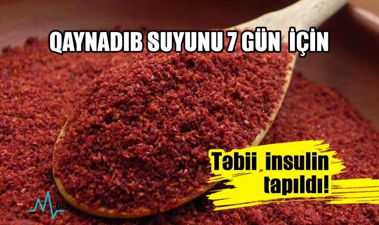 Təbii insulin tapıldı! Qaynadıb suyunu 7 gün için...  - VİDEO