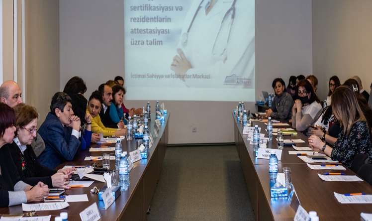 “Tibb işçilərinin sertifikasiyası və rezidentlərin attestasiyası” üzrə beşgünlük təlimlər keçirilir  (FOTO)