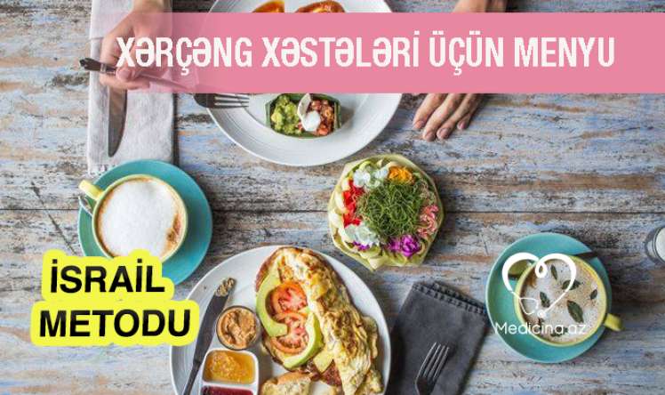 Xərçəng xəstələri üçün menyu  -  İSRAİL METODU