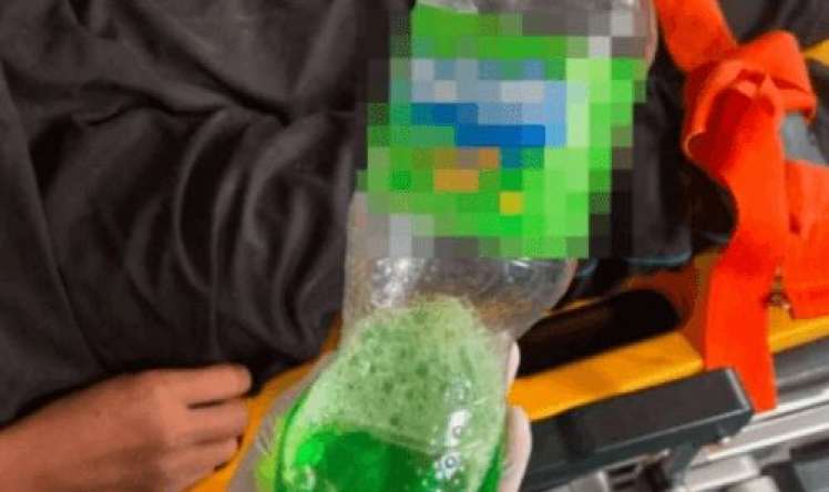 Qazlı içki əvəzinə tualet təmizləyici içdi  