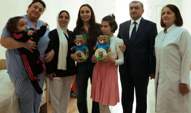 Leyla Əliyeva Uşaq Nevroloji Sanatoriyasında 
