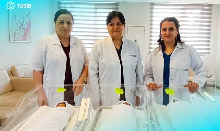 Masallı Rayon Mərkəzi Xəstəxanasında üçəm dünyaya gəldi -  FOTO