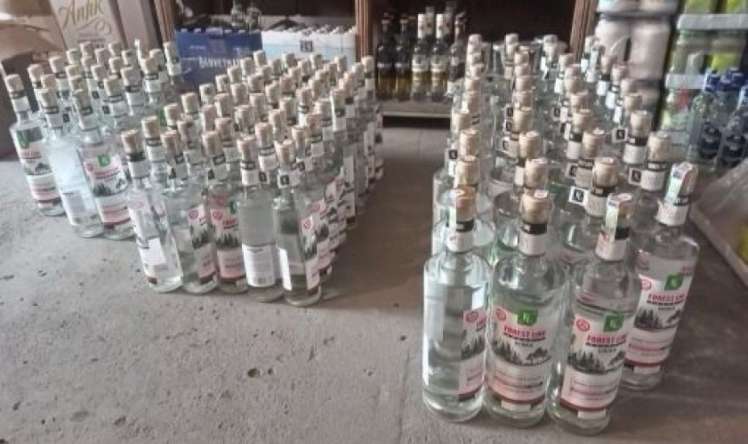Bu mağazalarda saxta araqlar satılırmış -  FOTO