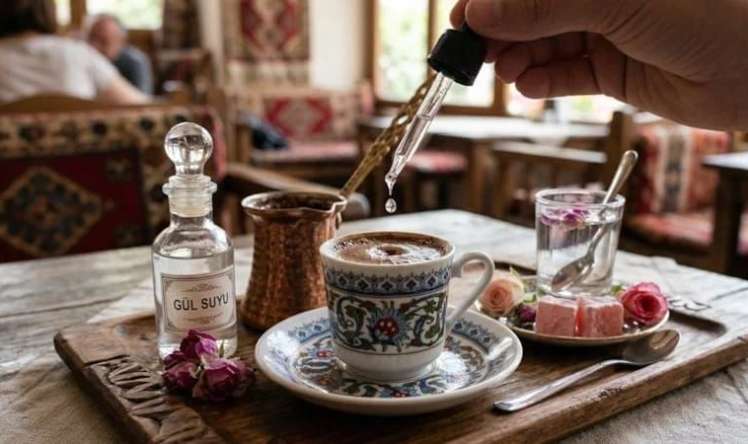 Türk qəhvəsinə bir neçə damcı gül suyu əlavə edin -  Təsiri təəccüblüdür