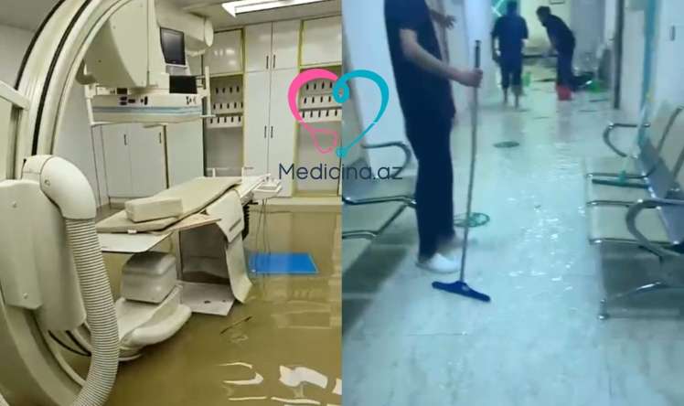 İki xəstəxananı su basdı –  MRT və əməliyyat otaqları sıradan çıxdı - VİDEO