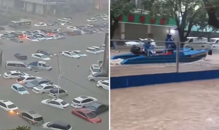Şəhər su altında qaldı -  Həyəcan siqnalı - FOTO