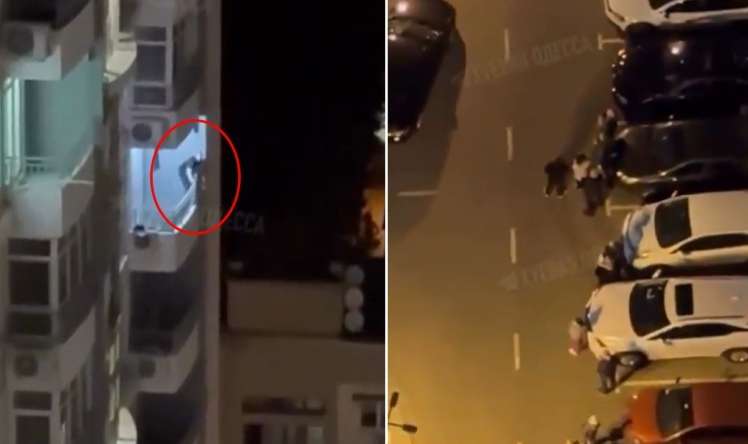 Qadının ərinə yaxalanmamaq üçün 20 mərtəbəli binadan  tullanmağa çalışdı