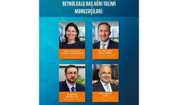 Baş ağrılarına həsr olunmuş iki günlük beynəlxalq təlim -  FOTO